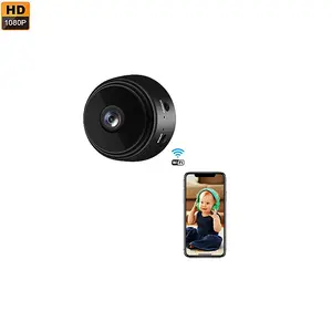 Mini A9-كاميرا منزلية ذكية تعمل بالواي فاي, كاميرا منزلية ذكية فائقة الدقة صوت 1080P متصلة لاسلكيًا كاميرا صغيرة للهواتف المحمولة