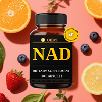 Complément Alimentaire NAD+ à Haute Absorption 500mg Végétalien 90 Capsules Soutien Énergétique Cellulaire pour Hommes et Femmes