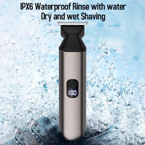 5619 <span class=keywords><strong>tondeuse</strong></span> à cheveux électrique Rechargeable pour hommes sans fil USB toiletteur en acier inoxydable pour barbe corps coupe de cheveux usage domestique - Product Image 3