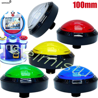 100mm LED illuminé rond bouton poussoir interrupteur coloré boutons poussoirs bricolage Arcade jeu Machine pièces 12V bouton de jeu à jetons