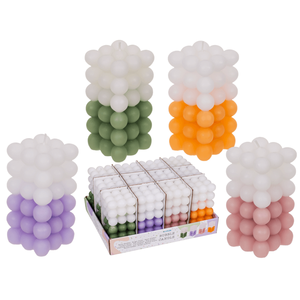 <b>Candle</b>, colorful bubble, 6 x 12 cm, - Product Image 1