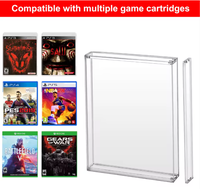Boîtier de présentation pour jeux vidéo en acrylique transparent épais et anti-rayures, design classique fait main, pour stockage de disques Nintendo DS GBM