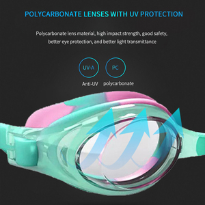 แว่นตาว่ายน้ำเด็ก ดีไซน์กันฝ้า แฟชั่น ทันสมัย ราคาถูก กันน้ำ มุมมองกว้าง - Product Image 3
