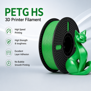 เส้นพลาสติก PETG HS สำหรับเครื่องพิมพ์ 3 มิติ ความเร็วสูง ขนาด 1.75 มม. หดตัวน้อย ไม่พันกัน สำหรับการพิมพ์ 3 มิติ แบบ FDM - Product Image 1