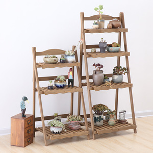 <span class=keywords><strong>Support</strong></span> de Présentation Pliant à 3 Niveaux <span class=keywords><strong>en</strong></span> <span class=keywords><strong>Bois</strong></span> pour Pots de Fleurs - Vente <span class=keywords><strong>en</strong></span> Gros Direct Usine, Personnalisable, pour Jardin Intérieur/Extérieur, Haute Qualité - Product Image 1