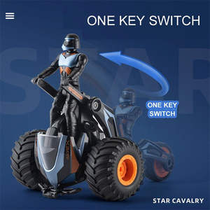 HUADA 2,4G Transform Drift RC 3WD Motocicleta Camión Juguetes Racing Stunt Control remoto Coche Bailando 360 Rolling Robot Juguetes para niños - Product Image 5