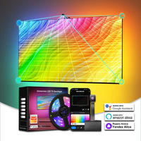Bande lumineuse LED intelligente Tuya, synchronisée avec les couleurs de l'écran TV, contrôle vocal Alexa, ambiance lumineuse