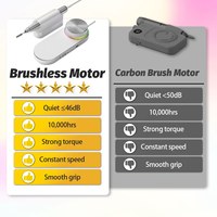 Machine à ongles portable, lime à ongles électrique 30000 tr/min, sans balais, faible bruit, outil de manucure, pédicure et nail art pour usage domestique et professionnel