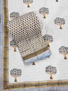 Dernier modèle de couette en coton biologique Jaipuri Style 100% Pure Made in India Produit doux et confortable - Product Image 3