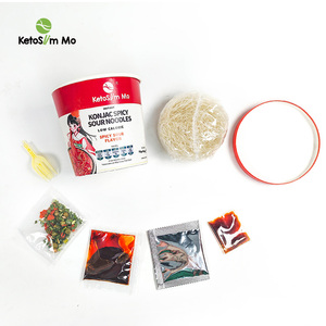 Ketoslim Mo Nourriture saine Pâte épicée aigre épicée Saveur Coupe Shirataki <span class=keywords><strong>Konjac</strong></span> Patsa Nouilles instantanées - Product Image 3