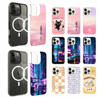 Coque Magique Design Personnalisé et Motif Coque Magnétique pour iPhone 15 16 17 Pro Max Impression UV 3D Sublimation Impression Relief 3D