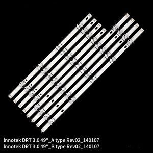 5 Pasang Strip Lampu LED 9 untuk LG 49LY320C-<span class=keywords><strong>CA</strong></span> 49LB5520-<span class=keywords><strong>CA</strong></span> 49LB5510-CC LNnotek DRT 3.0 49_A Tipe Rev02_140107 Peringkat IP67 - Product Image 2