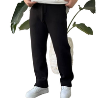 Pantalon en velours côtelé côtelé pour homme, taille élastique avec cordon de serrage, coupe droite, doux et décontracté, idéal pour l'automne et l'hiver