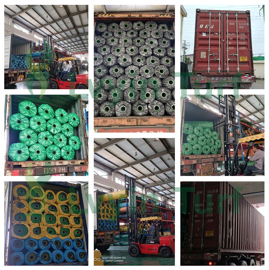 25mm Artificial Tennis Grass SBR Latex Landscaping Synthetic Turf For Garden Football Sport Soccer