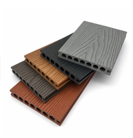 Planches de terrasse en composite WPC 3D embossées, imperméables et antidérapantes, directement de l'usine, pour jardin, patio, villa, terrasse