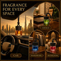 Désodorisant de voiture de luxe personnalisé OEM ODM, flacon carré en verre avec bouchon en bois 8ml, liquide parfumé Oud Bakhoor, vente en gros sous marque privée