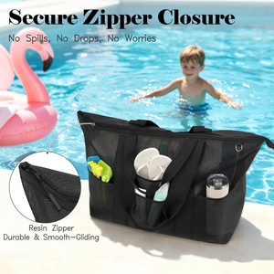 Sac de courses en filet de nylon réutilisable pour fruits et légumes, personnalisable, vente en gros, sac promotionnel pour la plage et le supermarché - Product Image 4