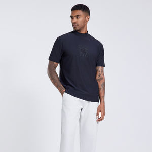 เสื้อยืด86% 14% โพลีเอสเตอร์ผ้าสแปนเด็กซ์ระบายอากาศได้ดีและสวมใส่สบายแห้งเร็วเหมาะกับผู้ชาย - Product Image 4