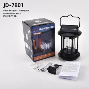 Linterna Solar para <span class=keywords><strong>Camping</strong></span>, Batería de Larga Duración, Recargable, Portátil, Impermeable, Resistente, Luz para Tienda de Campaña, para Exteriores - Product Image 3