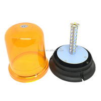 Nouvelle lampe de signalisation LED DC10-30V 80 LED ultra-lumineuses, type magnétique fixe, étanche IP67, clignotante et rotative 3