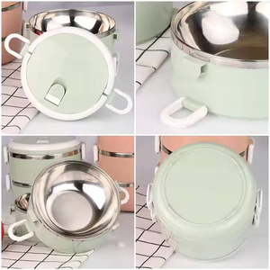 Nouvelle boîte à lunch isotherme multicouche portable en acier inoxydable 2026 pour adultes et enfants - Product Image 5