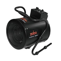 ZOBO - Calentador de Aire Eléctrico Industrial Portátil, Ventilador de Aire Caliente para el Hogar, 2KW, 3KW, 5KW, 9KW, 15KW, 30KW, Elemento Calefactor de Acero Inoxidable