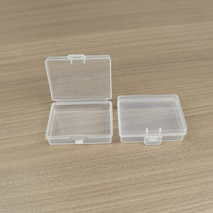 Transparent Plastic <b>Storage</b> <b>Box</b> Rectangle 5.7x4.4x1.7cm Covered <b>Small</b> Organizer For Jewelry Hardware Components Fishing Gear - Product Image 1