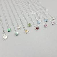 Collier de pierre de cristal brut de guérison, plaqué or 18 carats, argent, améthyste naturelle, Quartz Rose, collier de pierre de naissance, bijoux en pierres précieuses