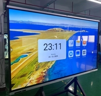 Panel de TV Interactivo Táctil Todo en Uno de 86 Pulgadas y 4K, Quiosco de Enseñanza con Puertos USB/DVI/Serie, Nuevo