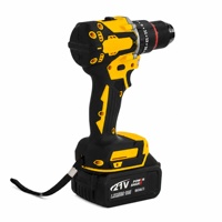 Perceuse-visseuse électrique sans balais 21V, kit d'outils avec 2 batteries, chargeur et porte-embouts, pour travaux sur les plateaux de coffre