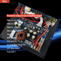 Carte d'amplificateur de voiture RMS Power 500W, carte d'amplificateur de voiture de classe D pour caisson de basses 8" 10"