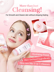 [สำหรับ Afreeca เท่านั้น] [COSRX] ผลิตภัณฑ์ทำความสะอาดผิวหน้า Red Rice Inositol Pore Clarifying Deep Cleanser 150 มล. สำหรับการทำความสะอาดผิวที่มีค่า pH ต่ำและการขจัดความมันส่วนเกิน - Product Image 3