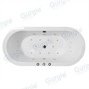 Baignoire de Massage en acrylique autoportante populaire Baignoires à remous à jet d'air Jacuzzier intérieur - Product Image 6
