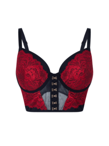 Completo Intimo Vintage da <span class=keywords><strong>Donna</strong></span> in Pizzo di Alta Qualità con Reggiseno a Balconcino e Slip a Vita Alta, Due Pezzi, in Vendita - Product Image 2