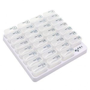 Organisateur de pilules 31 jours avec compartiments escamotables, distributeur de médicaments portable pour vitamines - Product Image 3