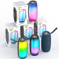 Altavoz Portátil Hopestar P40 PRO 20W con Bluetooth, Resistente al Agua IPX6, Luz LED RGB, TWS Estéreo, MP3, WMA, Radio FM, para Fiestas al Aire Libre