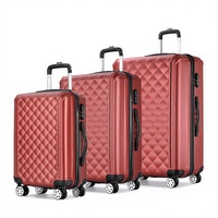 Valise à roulettes Resenna PC avec roues pivotantes ABS, serrure, compartiment extensible réduisant la charge - Sac de voyage décontracté