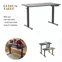 Bureau Informatique Électrique Ergonomique à Hauteur Réglable – Cadre de Bureau Électrique à Double Moteur pour Poste de Travail Debout