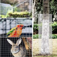 Grillage soudé en PVC vert 2x4 4x4 pour clôture de jardin et protection contre les lapins et les poulets
