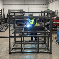 Fabrication de cadre en tube d'acier carré haute résistance avec soudure à pénétration totale pour structure de support de rack industriel