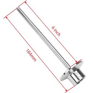 DERNORD 6 인치 304 스테인리스 스틸 위생 써모웰 1.5 인치 트라이 클램프 어댑터 1/2 인치 FNPT 레벨 측정 기기 - Product Image 6