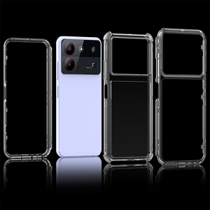 3 in1 Anti-ingiallimento trasparente cristallo trasparente acrilico trasparente 360 Cover custodia del telefono cellulare per ZTE Blade <span class=keywords><strong>A54</strong></span> - Product Image 5