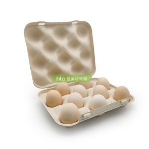 Barquettes à œufs en pulpe moulée biodégradable en canne à sucre, compostables, pour usage alimentaire - Product Image 1