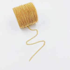 Componentes de Joyería para Collar de Cadena Plana en Forma de O, Chapados en Oro de 18k y Acero Inoxidable - Product Image 6