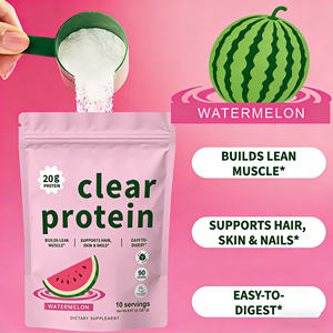 Proteína de Suero de Leche Sin Azúcar OEM, Sabor Fresa y Sandía, Proteína Transparente en Polvo, Apoya el Desarrollo Muscular Magro y Aumento de Masa Muscular - Product Image 2