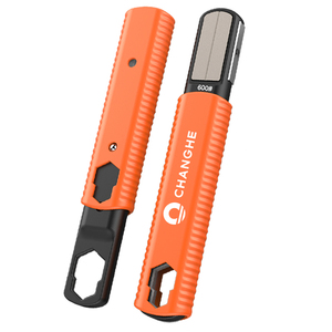 Affûteur de jardin moderne et rapide - Outil multi-usage pour affûter les lames de tondeuse à gazon, les sécateurs, les haches, les machettes et les cisailles à haies - Product Image 1