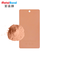 Revêtement électrostatique en poudre de polyester de pigment métallique brillant de couleur pourpre bonbon