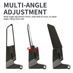 <span class=keywords><strong>Accessori</strong></span> e Ricambi per <span class=keywords><strong>Moto</strong></span> Specchietto Retrovisore Laterale Sportivo Universale Stile Spoiler in Alluminio CNC 8mm 10mm - Product Image 5