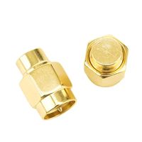 SMA-Conector de terminal de carga SMA-Enchufe macho Carga ficticia 50-Ohm RF Coaxial SMA-Tapa antipolvo