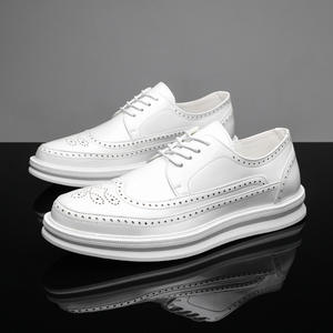 Zapatos Oxford de Hombre Británicos, Impermeables, de Cuero Genuino, Punta Cerrada, Hechos a Mano, para Boda, Formales, Casuales de Negocios, Antideslizantes, con Hebillas y Correas - Product Image 3